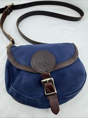 Official Duluth Pack Small Navy Canvas Shell Bag Crossbody Shoulder Bag Purse